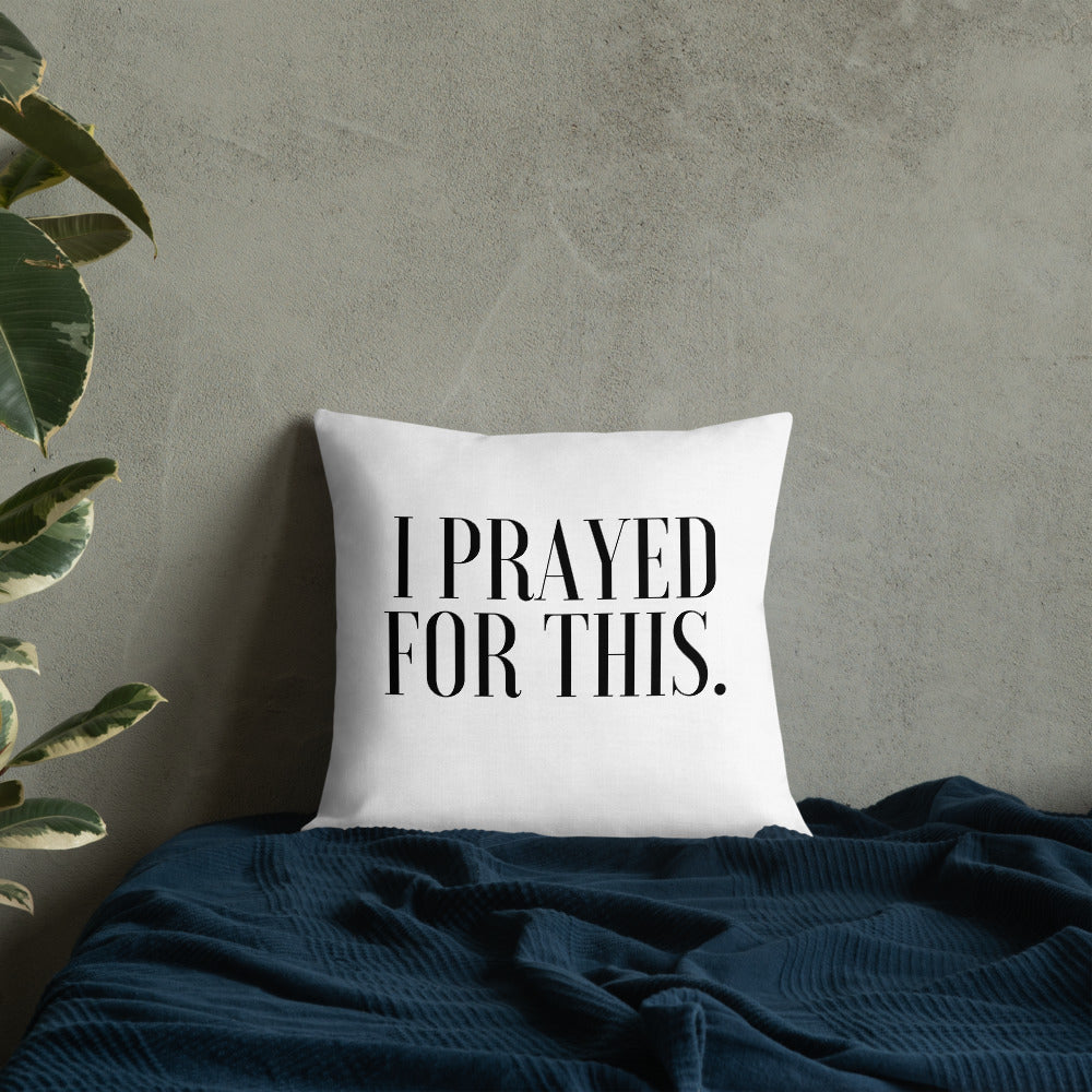 I Prayed For This Premium Pillow