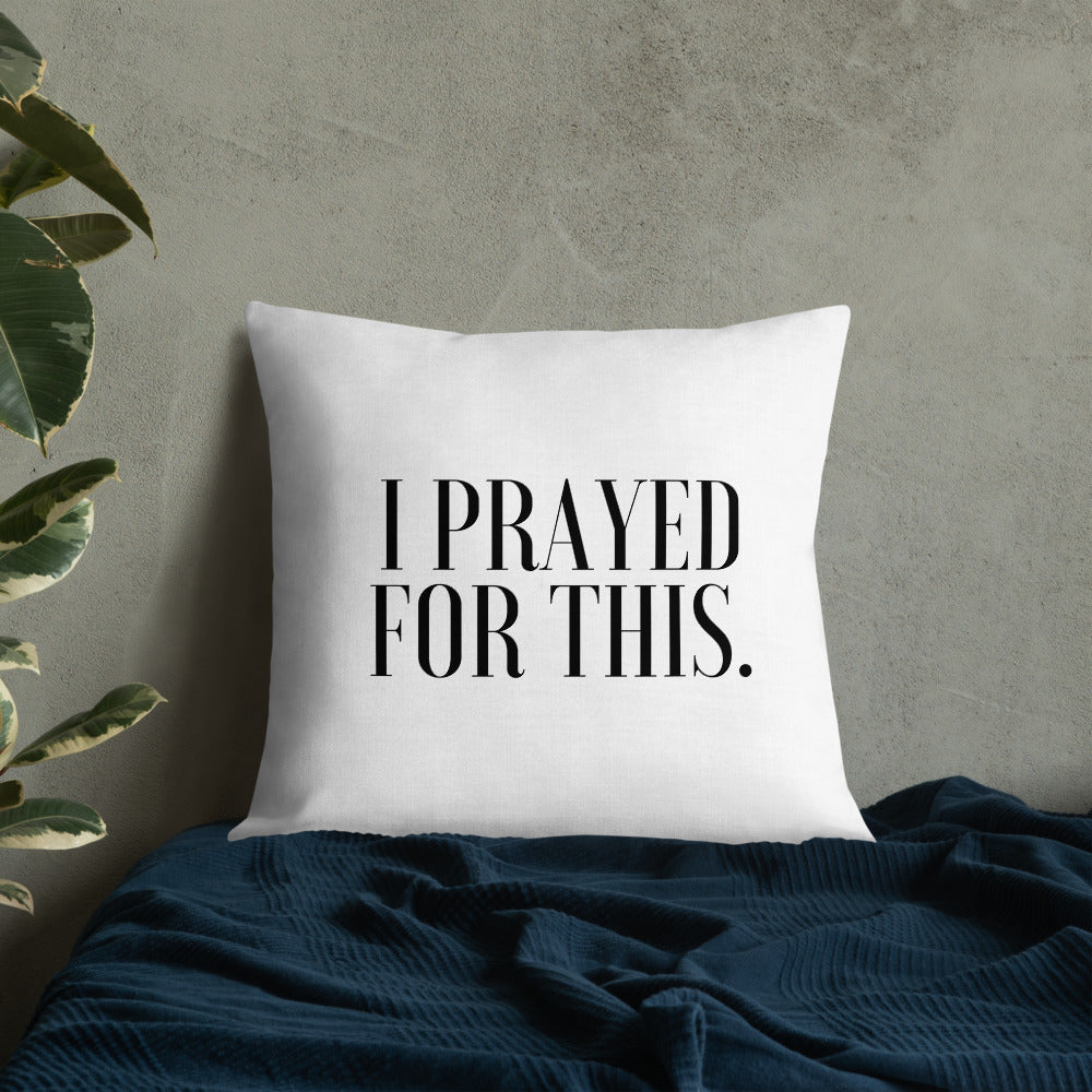 I Prayed For This Premium Pillow