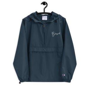 Blessed Embroidered Champion Packable Jacket