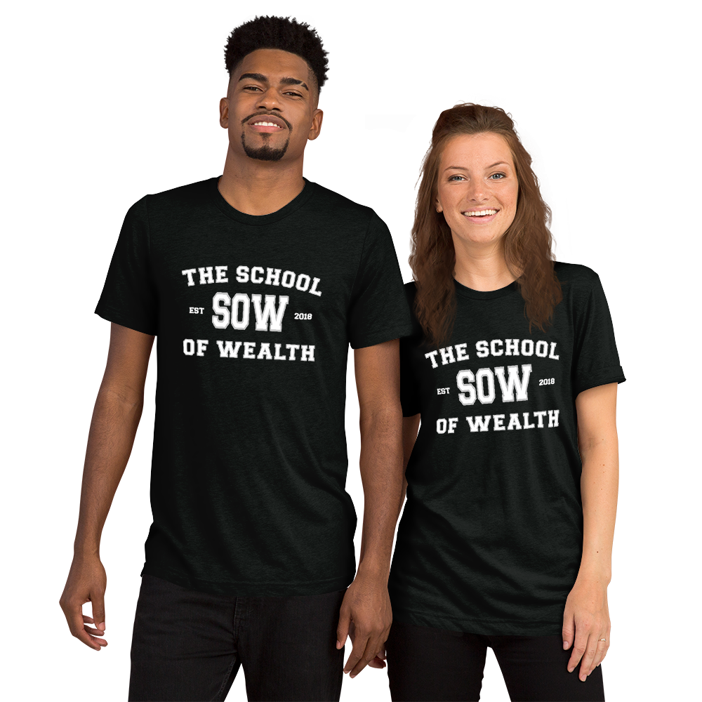 The School of Wealth Short sleeve t-shirt