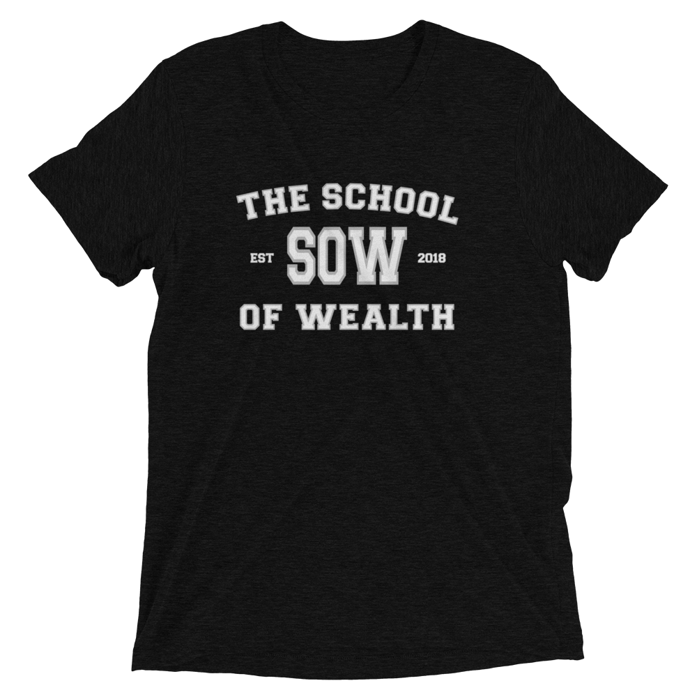 The School of Wealth Short sleeve t-shirt
